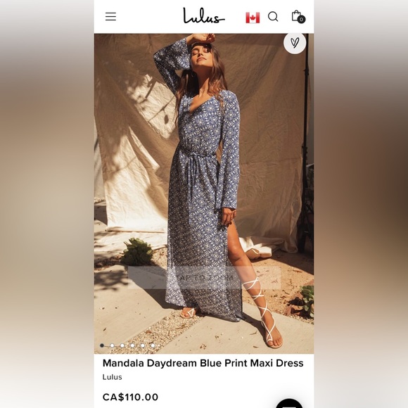 Lulus Mandala Daydream Blue Print Maxi Dress - Picture 6 of 8